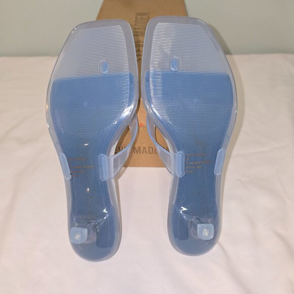 Steve Madden Tracie Jelly Light Blue Thong with Kitten Heel, W Size 7, NIB - Picture 5 of 7